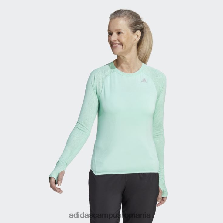 adidas campus romania top cu mânecă lungă adizero running verde femei verde J266N216975
