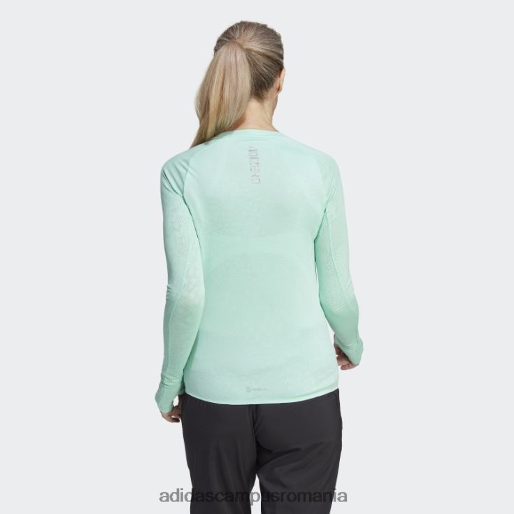 adidas campus romania top cu mânecă lungă adizero running verde femei verde J266N216975