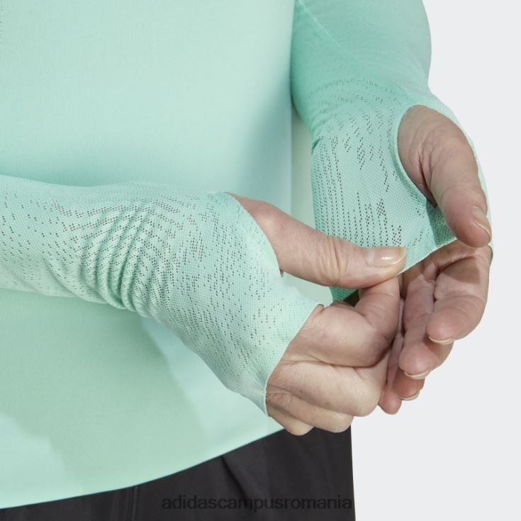 adidas campus romania top cu mânecă lungă adizero running verde femei verde J266N216975