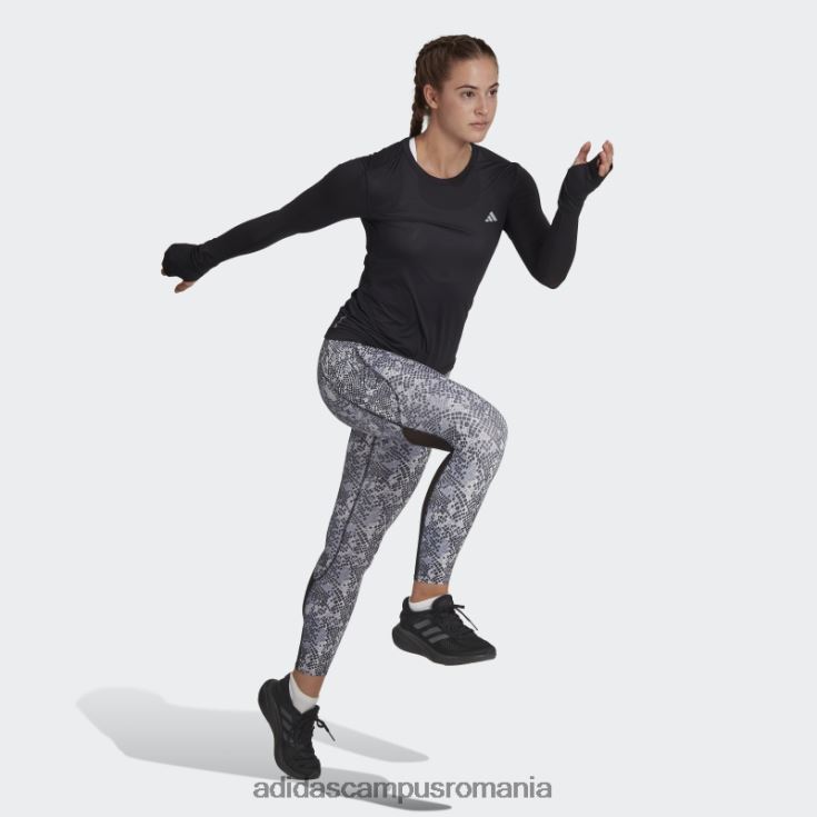 adidas campus romania top negru cu mâneci lungi pentru alergare rapidă femei negru J266N217326