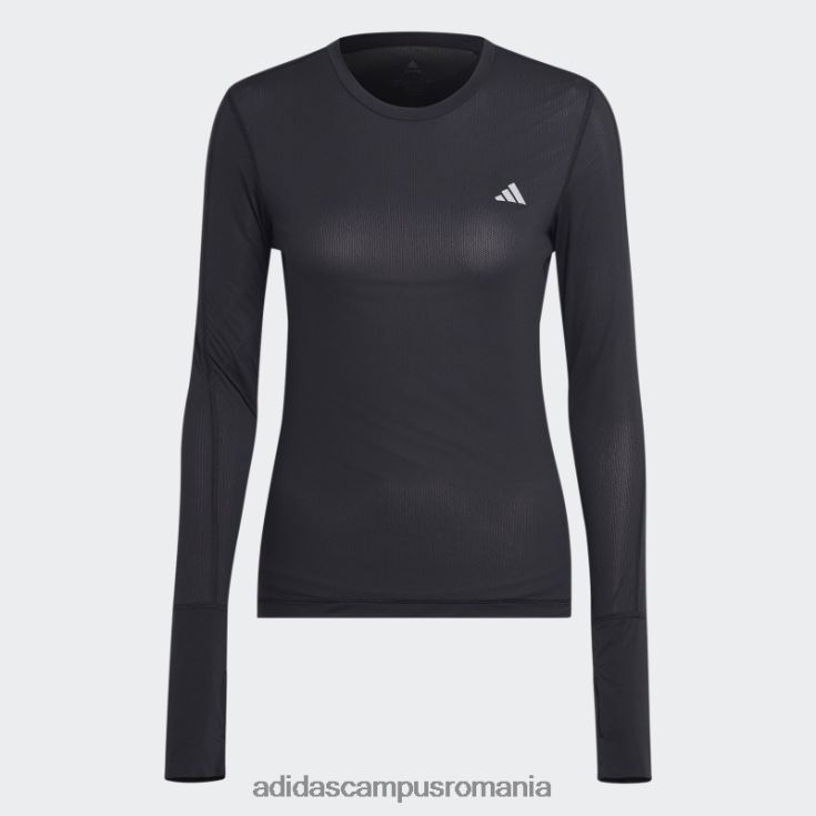 adidas campus romania top negru cu mâneci lungi pentru alergare rapidă femei negru J266N217326