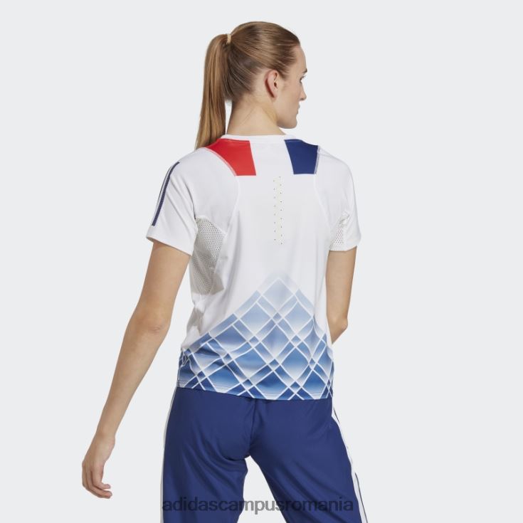 adidas campus romania tricou cu imprimeu alb run fast peste tot femei alb J266N217260