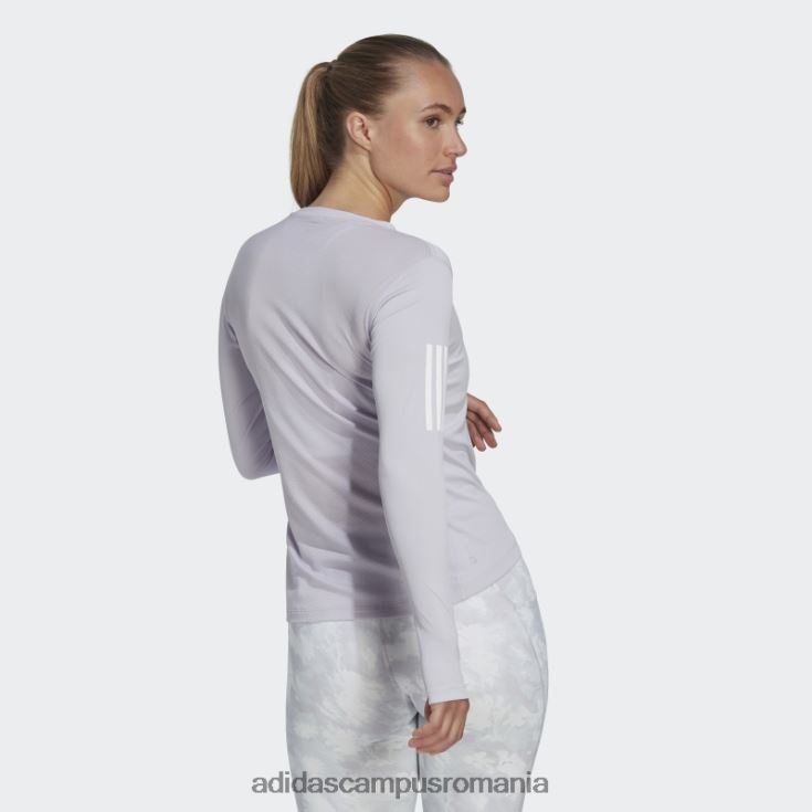 adidas campus romania tricou cu mânecă lungă silver Dawn own the Run femei zori argintii J266N29971