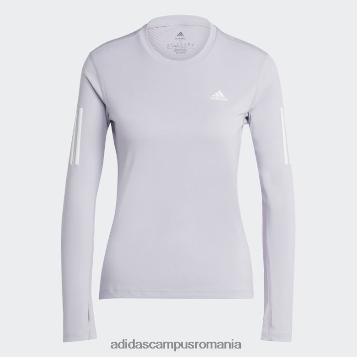 adidas campus romania tricou cu mânecă lungă silver Dawn own the Run femei zori argintii J266N29971
