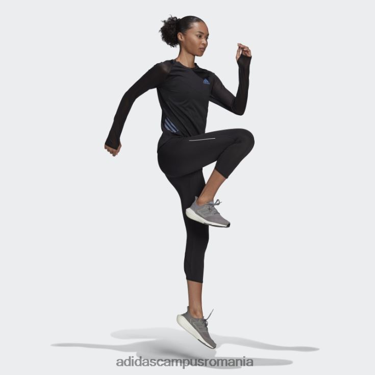 adidas campus romania tricou de alergare parley adizero cu mânecă lungă, negru femei negru J266N210531