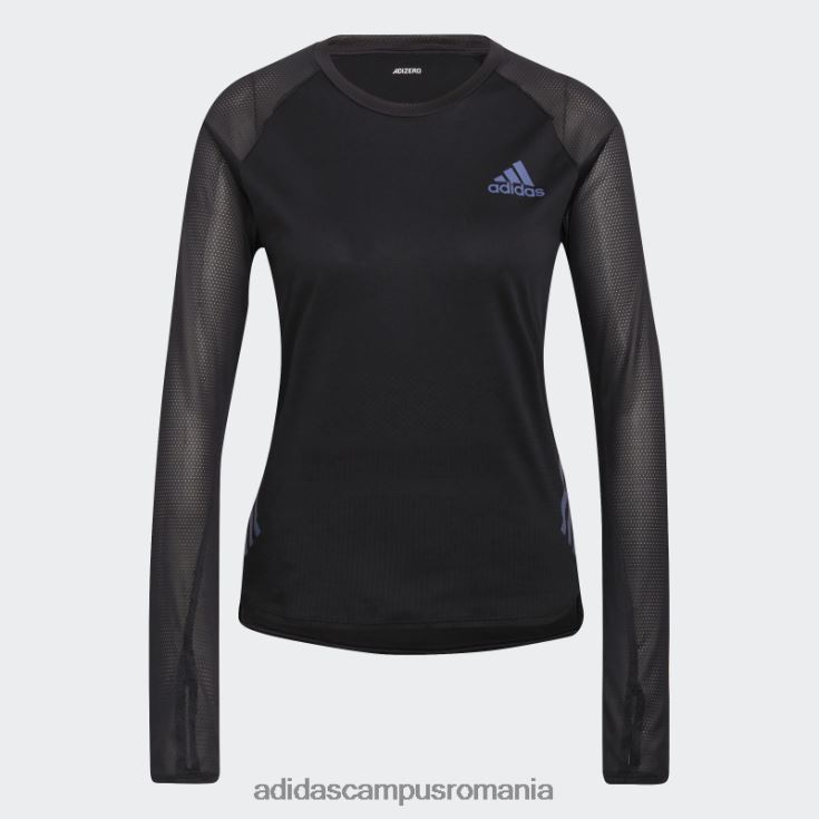 adidas campus romania tricou de alergare parley adizero cu mânecă lungă, negru femei negru J266N210531
