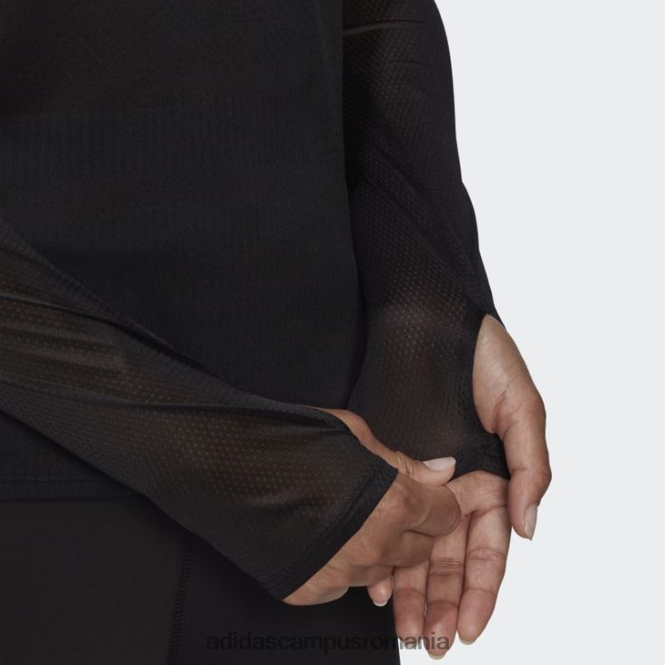 adidas campus romania tricou de alergare parley adizero cu mânecă lungă, negru femei negru J266N210531
