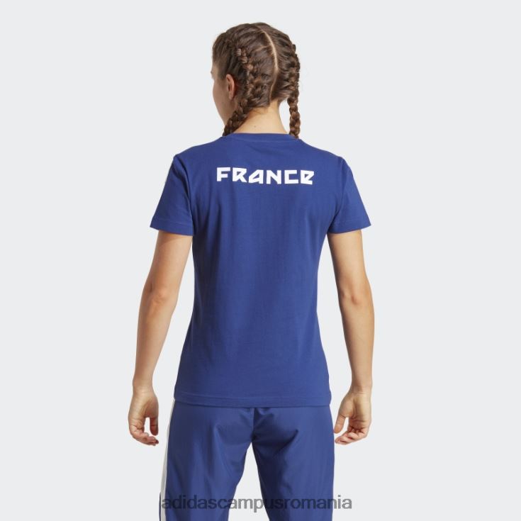 adidas campus romania tricou grafic din bumbac francia albastru victorie femei albastru victorie J266N217413