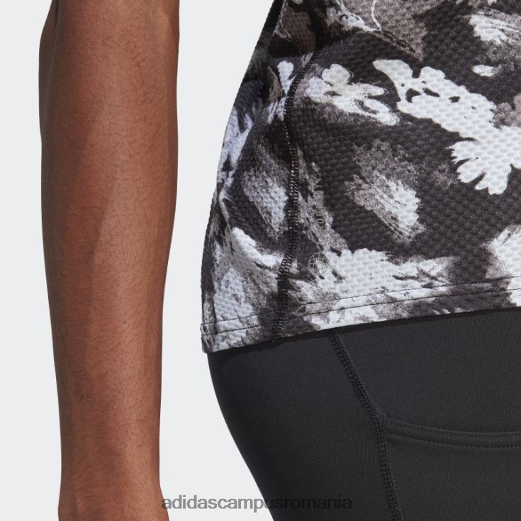 adidas campus romania tricou gri own the run summer cooler alergare femei gri/negru J266N217470