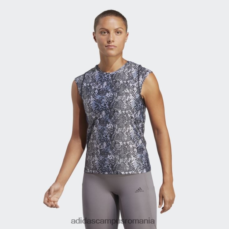 adidas campus romania tricou negru de alergare rapidă realizat din plastic Parley Ocean femei alb negru J266N217320