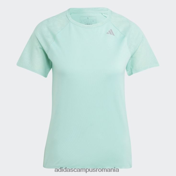 adidas campus romania tricou verde adizero alergare femei verde J266N217116