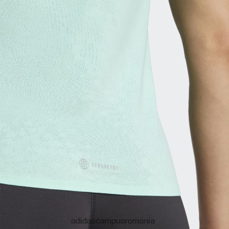 adidas campus romania tricou verde adizero alergare femei verde J266N217116