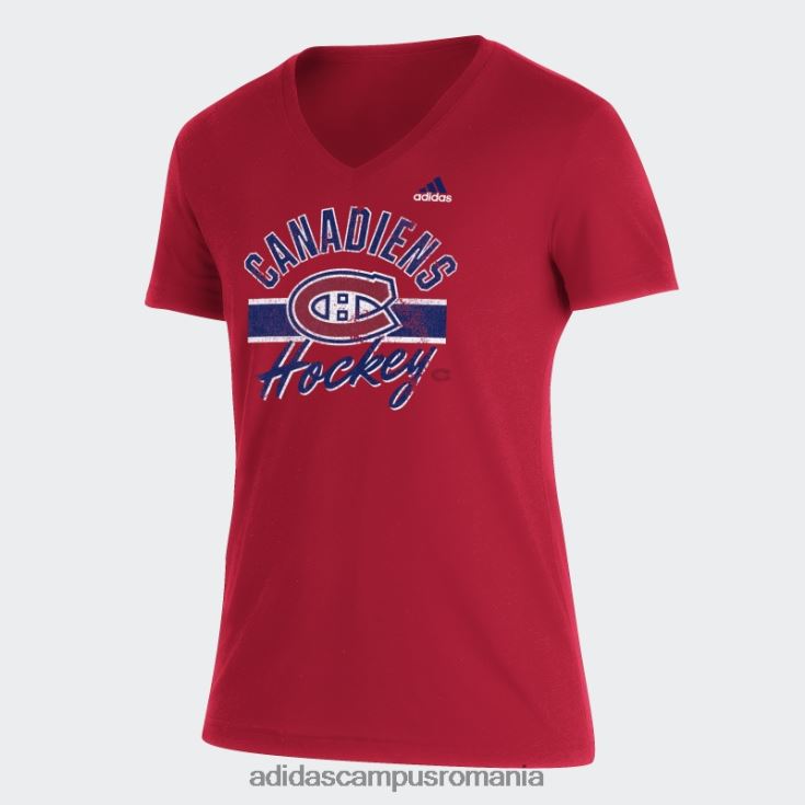 adidas campus romania red mel canadiens blend tee femei red mel/nhl-mca-508 J266N29995