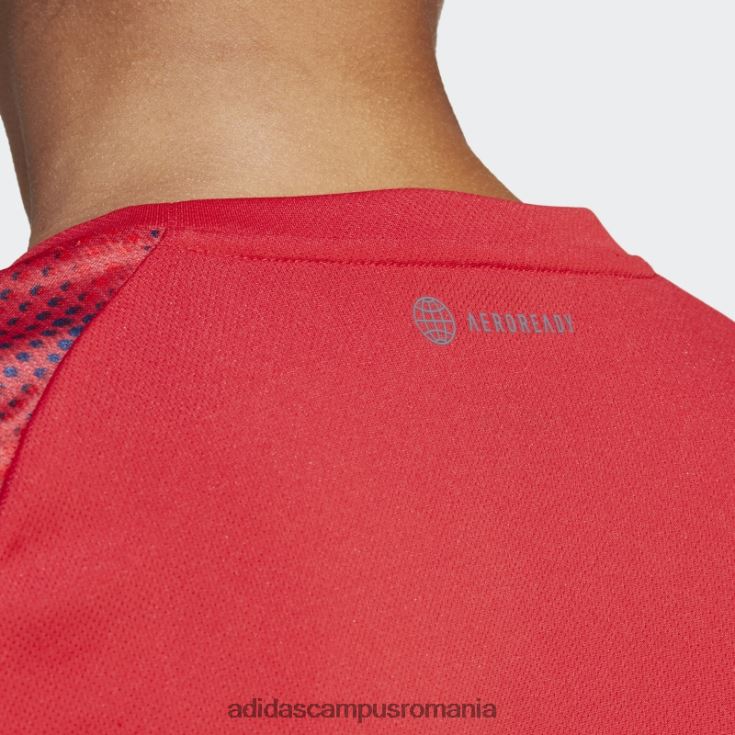 adidas campus romania tricou roșu de handbal Franța femei rosu alb J266N217411