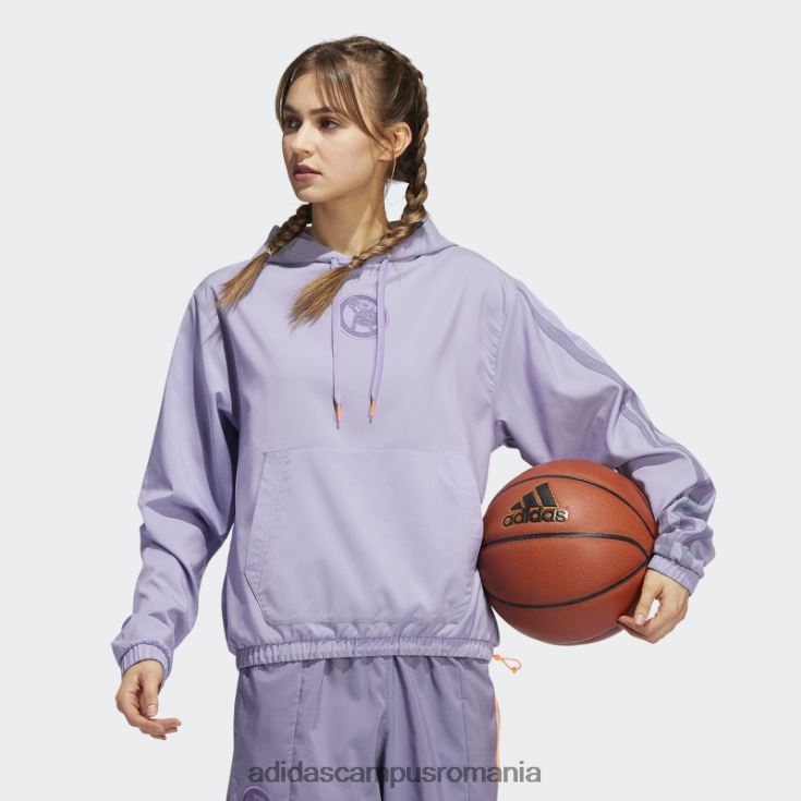 adidas campus romania hanorac hoop york city lila fashion femei liliac J266N210765