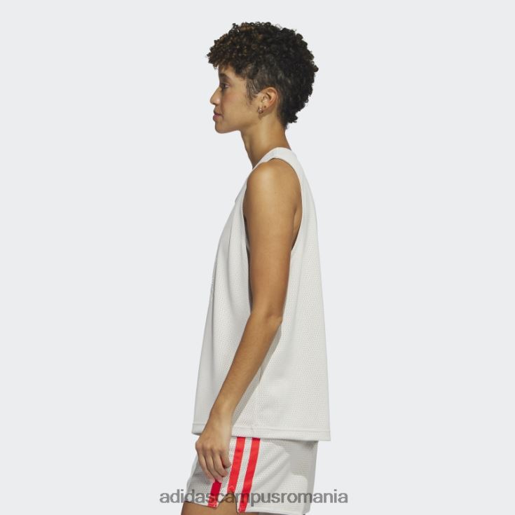 adidas campus romania maiou din jerseu select din aluminiu femei aluminiu/alb J266N29959