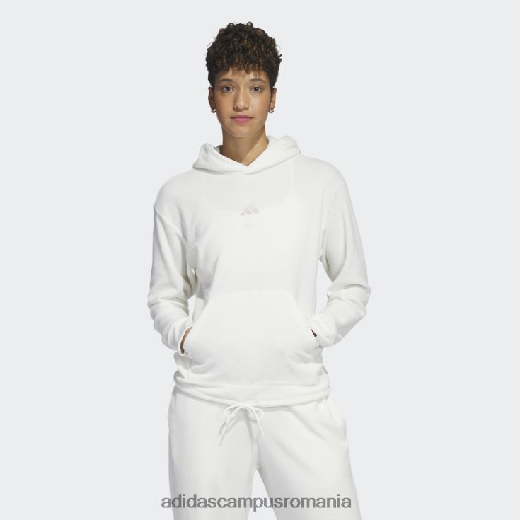 adidas campus romania select crop hoodie alb adidas femei alb J266N29666