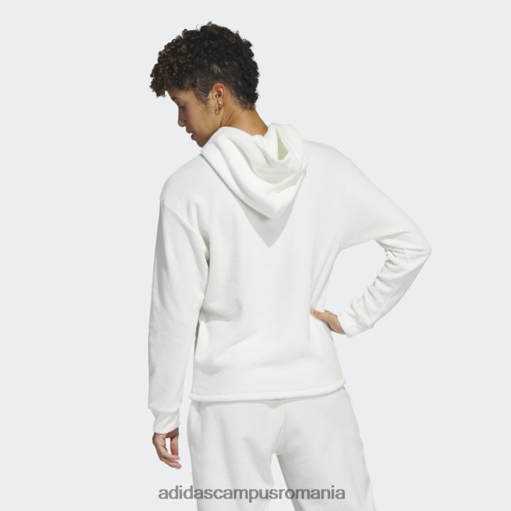 adidas campus romania select crop hoodie alb adidas femei alb J266N29666