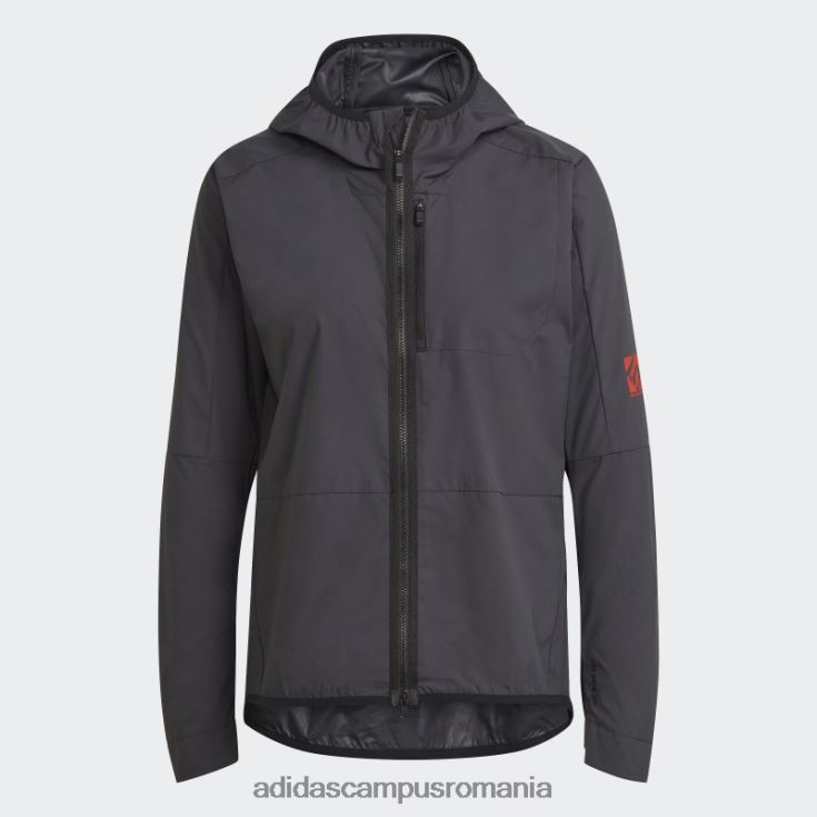 adidas campus romania cinci zece jachetă de vânt neagră femei negru J266N217378