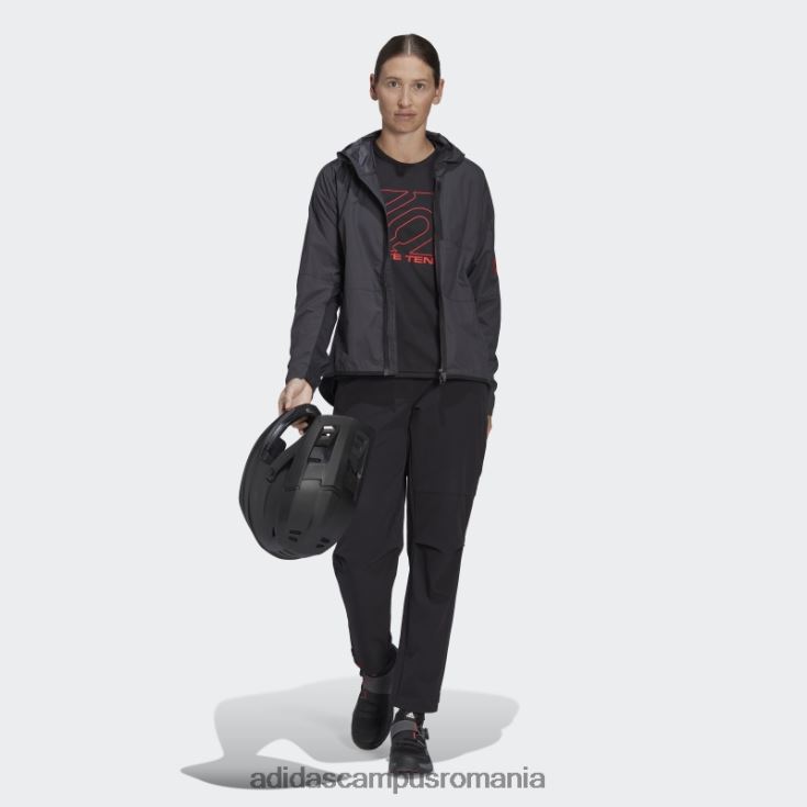 adidas campus romania cinci zece jachetă de vânt neagră femei negru J266N217378