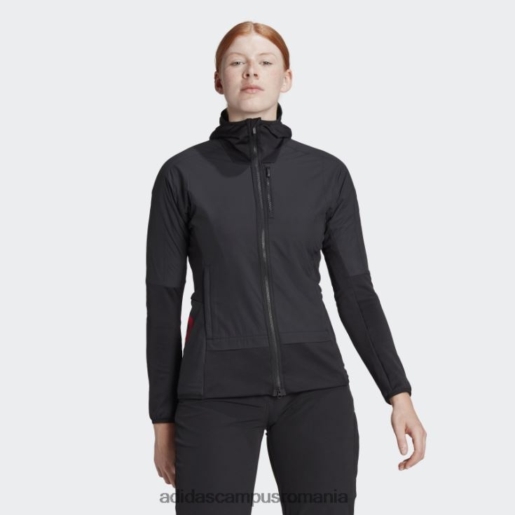adidas campus romania jachetă de vânt neagră cinci ten flooce femei negru J266N29586