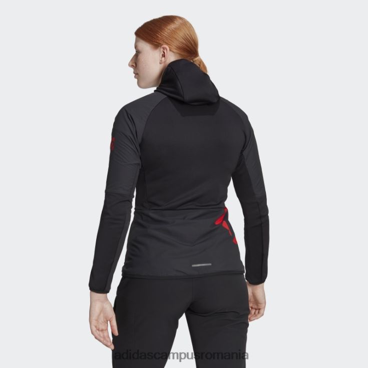 adidas campus romania jachetă de vânt neagră cinci ten flooce femei negru J266N29586