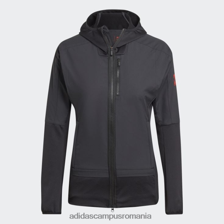 adidas campus romania jachetă de vânt neagră cinci ten flooce femei negru J266N29586