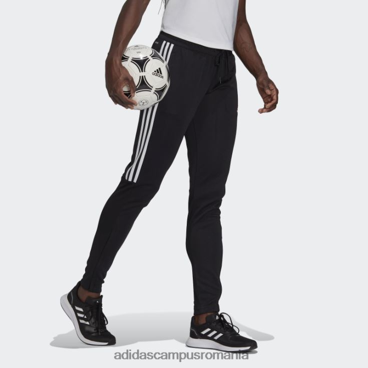 adidas campus romania Aeroready sereno croi 3 dungi pantaloni subțiri de trening negru femei alb negru J266N216472