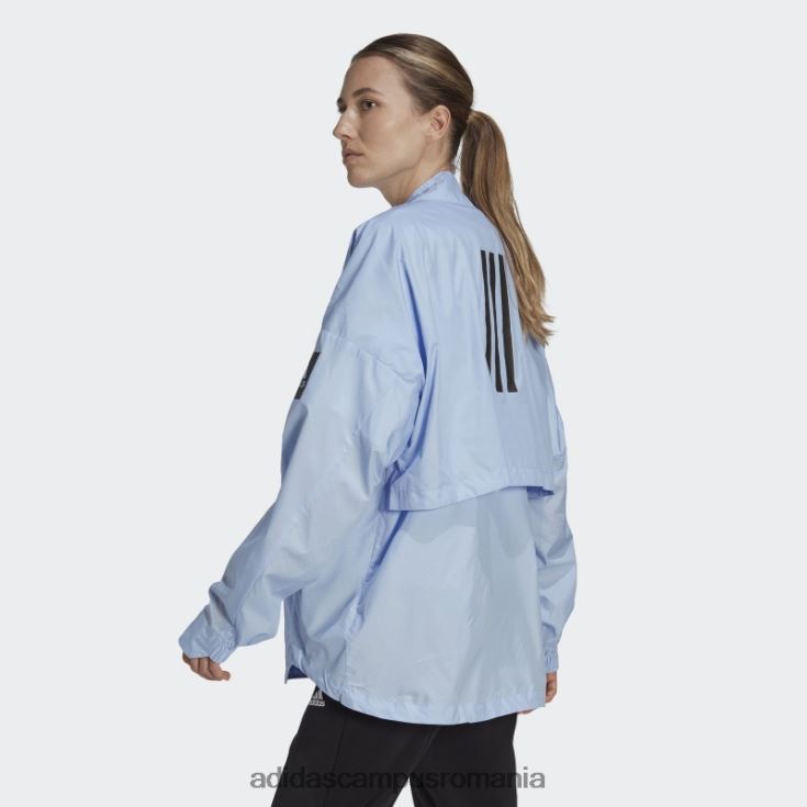 adidas campus romania Blue Dawn Myshelter cardigan din țesătură de vânt femei zori albastre J266N217440