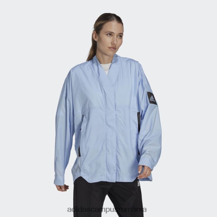 adidas campus romania Blue Dawn Myshelter cardigan din țesătură de vânt femei zori albastre J266N217440