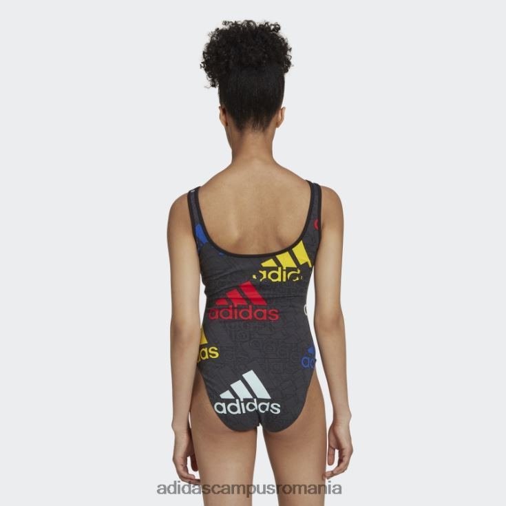 adidas campus romania Carbon essentials body cu logo multicolor adidas femei carbon/multicolor/alb J266N210419