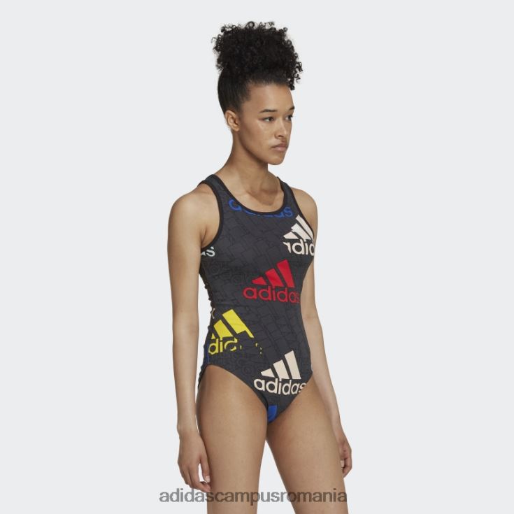 adidas campus romania Carbon essentials body cu logo multicolor adidas femei carbon/multicolor/alb J266N210419