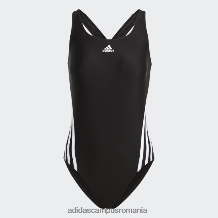 adidas campus romania Costum de baie cu 3 dungi negru fierbinte femei alb negru J266N216398