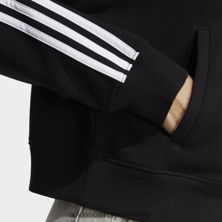 adidas campus romania Essential 3-stripes French Terry Bomber hanorac cu fermoar complet negru adidas femei alb negru J266N216686