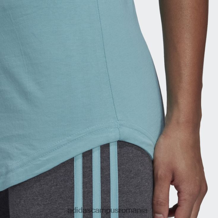 adidas campus romania Essentials maiou cu logo-ul liber mint ton femei menta ton/alb J266N210406