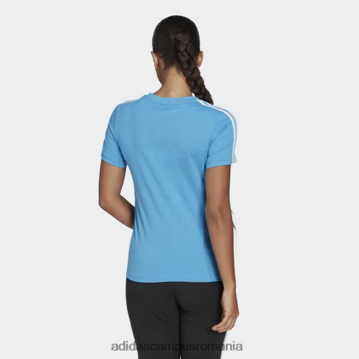 adidas campus romania Essentials tricou subțire cu 3 dungi albastru adidas femei albastru alb J266N28910