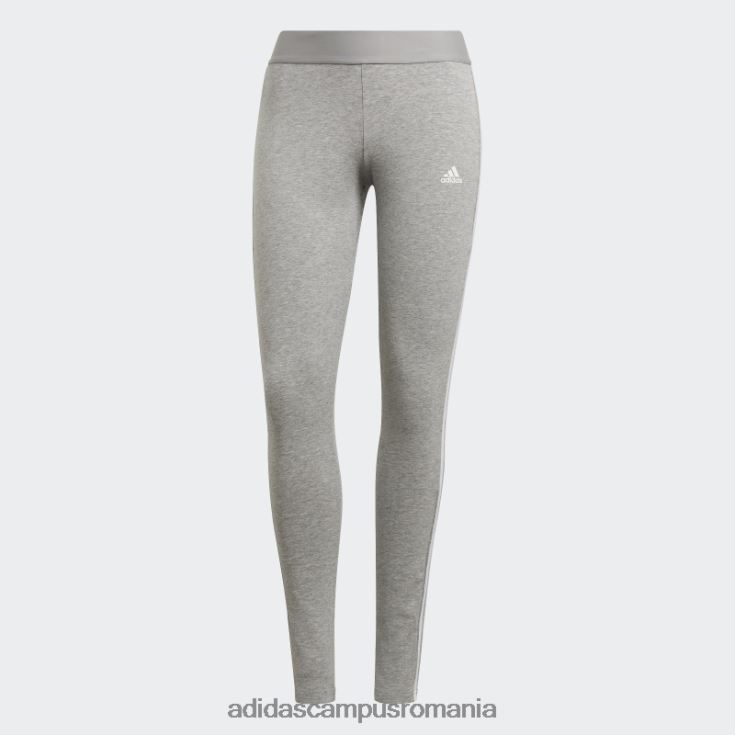 adidas campus romania Jambiere 3 dungi gri mediu femei gri mediu/alb J266N216436