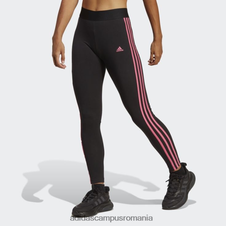 adidas campus romania Leggings negru adidas cu 3 dungi femei negru/magenta J266N216542