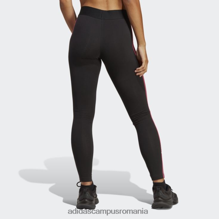 adidas campus romania Leggings negru adidas cu 3 dungi femei negru/magenta J266N216542