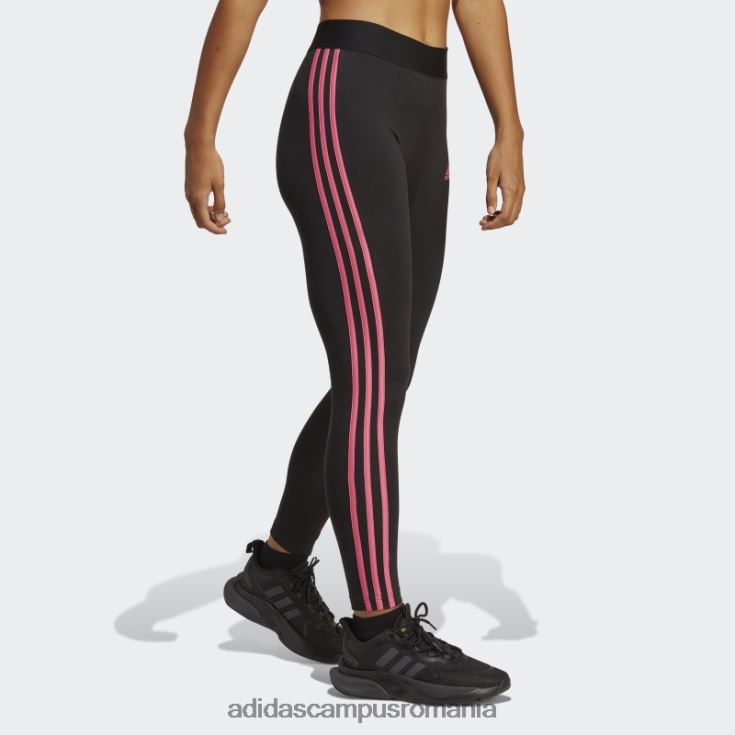 adidas campus romania Leggings negru adidas cu 3 dungi femei negru/magenta J266N216542