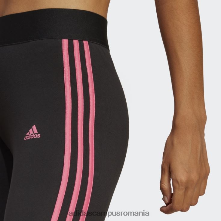 adidas campus romania Leggings negru adidas cu 3 dungi femei negru/magenta J266N216542