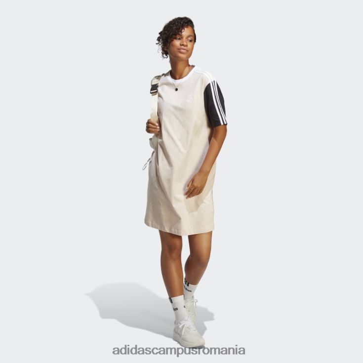 adidas campus romania Quartz essentials 3 dungi rochie boyfriend tricou dintr-un singur tricou adidas femei cuarț/negru/gri/alb J266N216443