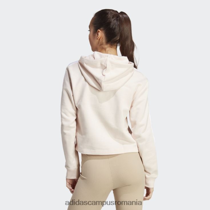 adidas campus romania Quartz essentials hanorac cu 3 dungi French Terry femei cuarț/alb J266N29064