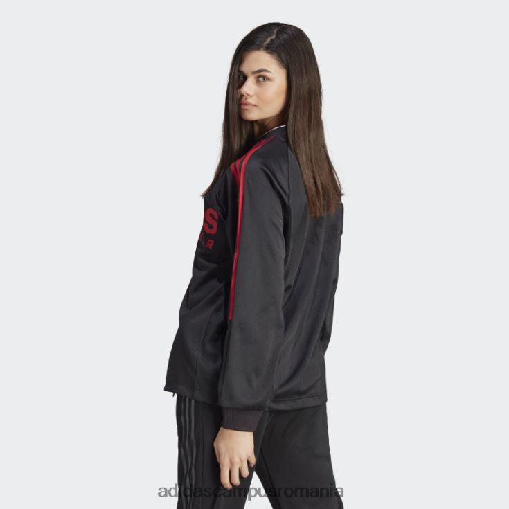 adidas campus romania Top cu mânecă lungă din jacquard, negru femei alb negru J266N216982