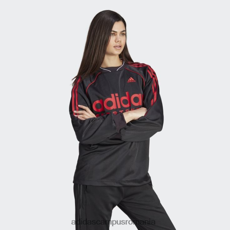 adidas campus romania Top cu mânecă lungă din jacquard, negru femei alb negru J266N216982