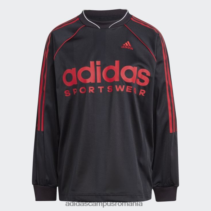 adidas campus romania Top cu mânecă lungă din jacquard, negru femei alb negru J266N216982