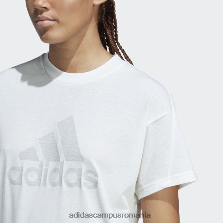 adidas campus romania alb melange viitoarele icoane câștigători 3.0 tee fashion femei alb melange/gri J266N22357