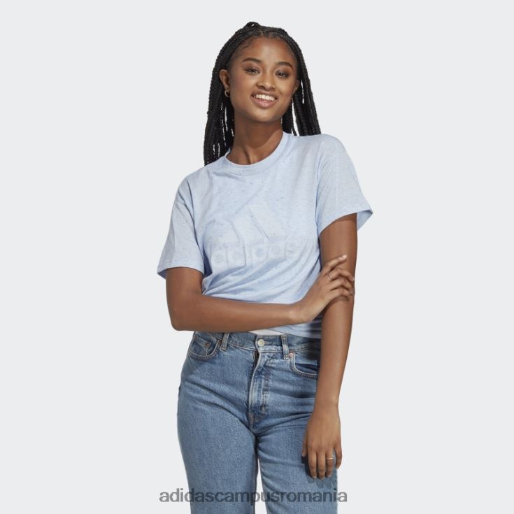 adidas campus romania albastru zori mel viitoarele icoane câștigători 3.0 tricou fierbinte femei albastru zori mel/alb J266N29600