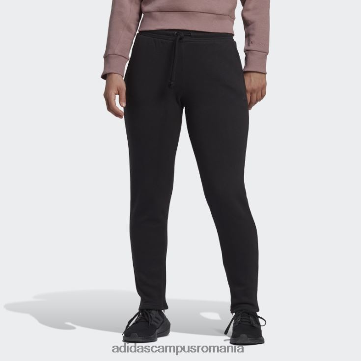 adidas campus romania all szn fleece pantaloni conici negri femei negru J266N29007