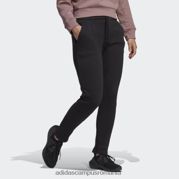 adidas campus romania all szn fleece pantaloni conici negri femei negru J266N29007